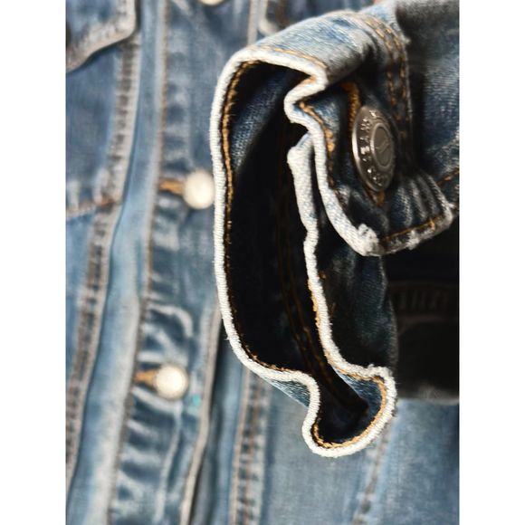 Women’s IZOD, Jean Jacket, SPP, Blue - Picture 9 of 15